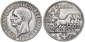 Vittorio Emanuele III (1900-1946) 20 Lire 1936 - Nomisma 1094 AG Colpetti al bordo

BB+