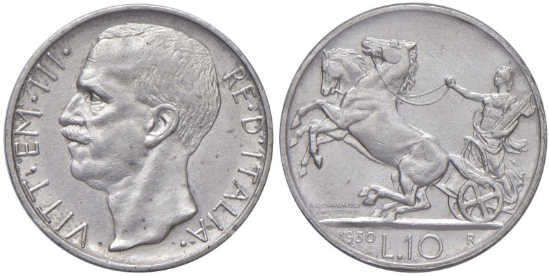 Vittorio Emanuele III (1900-1946) 10 Lire 1930 - Nomisma 1116 AG Sigillata BB-SP...