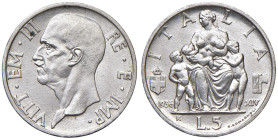 Vittorio Emanuele III (1900-1946) 5 Lire 1936 - Nomisma 1144 AG

qFDC/FDC