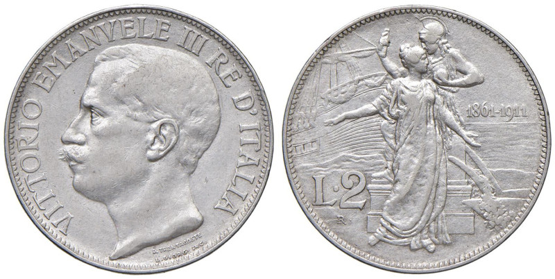 Vittorio Emanuele III (1900-1946) 2 Lire 1911 - Nomisma 1162 AG

BB