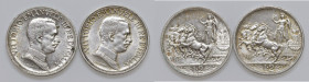 Vittorio Emanuele III (1900-1946) 2 Lire 1914 e 1917 - AG Lotto di due monete come da foto. Da esaminare

BB-SPL