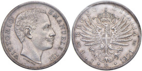 Vittorio Emanuele III (1900-1946) Lira 1901 - Nomisma 1193 AG Sigillata qSPL da Emilio Tevere, bustina rotta

qSPL