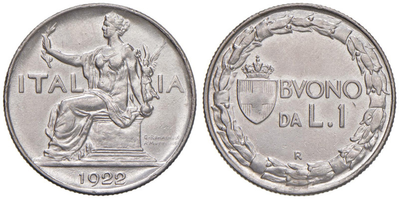 Vittorio Emanuele III (1900-1946) Lira 1922 - Nomisma 1206 NI

qFDC