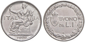 Vittorio Emanuele III (1900-1946) Lira 1922 - Nomisma 1206 NI

qFDC