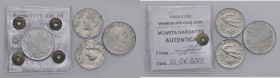 Vittorio Emanuele III (1900-1946) lotto di quattro monete : 50 cent. 1940 sigillato qFDC, 1939, 20 centesimi 1908 (2)

qBB-qFDC