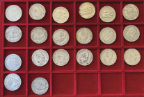 Lotto di 20 esemplari da 5 lire di Vittorio Emanuele II, date comuni

MB-BB