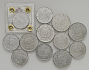 Vittorio Emanuele III - Lotto di 12 monete in acmonital come da foto, date comuni

BB-FDC