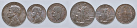 5 Centesimi 1918, 2 centesimi 1905, 1917. Lotto di tre monete, riflessi rossi in tutte

FDC