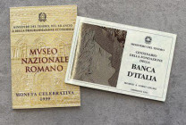 REPUBBLICA ITALIANA (1946-) 500, 200 e 100 lire 1993 e 2.000 lire 1999 - Lotto di quattro monete in AG in due blister come da foto. Centenario della f...
