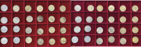 Lotto di 48 monete da 500 lire tipo caravelle date varie, più Unità e Dante

MB-BB