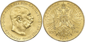 AUSTRIA Francesco Giuseppe I (1848-1916) 100 Corone 1915 - KM 2819 AU (g 33,87)

FDC