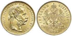 AUSTRIA Francesco Giuseppe (1848-1916) 8 Fiorini 1892 - KM 2269 AU (g 6,45)

qFDC