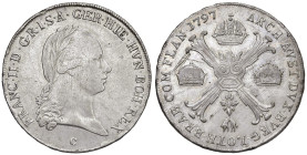BELGIO Francesco II (1792-1795) Kronenthaler 1797 C - KM 62.1 AG (g 29,39) Graffietti

BB