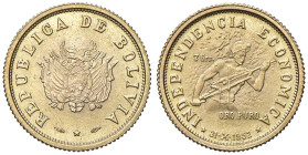 BOLIVIA 10 Bolivianos 1952 - AU (g 7,76)

SPL