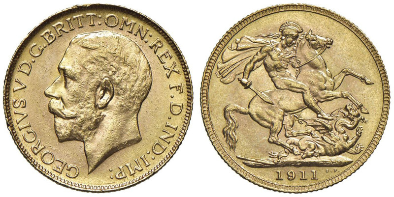 CANADA Giorgio V (1910-1936) Sterlina 1911 C - Fr. 2 AU (g 8,00)

qFDC/FDC