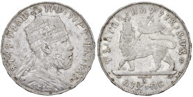 ETHIOPIA Menelik II (1889-1913) Birr - KM 5 AG (g 28,01)

qBB