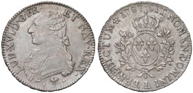 FRANCIA Luigi XVI (1774-1792) Ecu 1787 L - KM 564.9 AG (g 29,01) Bella patina

BB+
