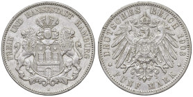 GERMANIA Amburgo - 5 Marchi 1903 - KM 610 AG (g 27,65)

BB