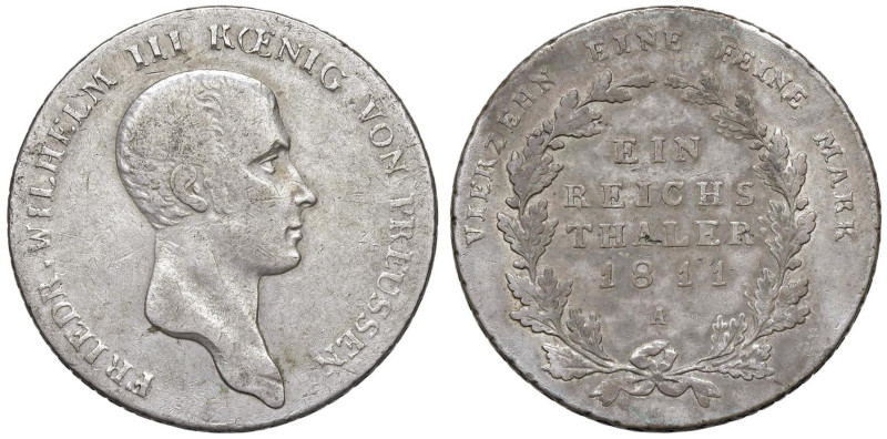 GERMANIA Prussia - Federico Guglielmo III (1797-1840) Tallero 1811 A - KM 387; D...
