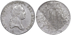GERMANIA Sassonia - Federico Augusto III (1763-1806) Tallero 1773 - KM 992 AG (g 27,90)

BB