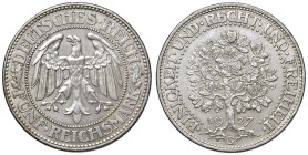 GERMANIA 5 Reichsmark 1927 G - KM 56 AG (g 24,83) Colpetto al bordo

SPL