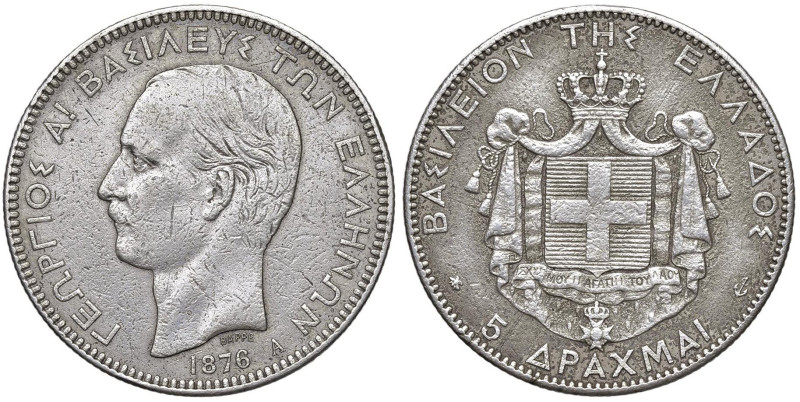 GRECIA Giorgio I (1863-1913) 5 Dracma 1876 - KM 46 AG (g 24,41)

MB-BB