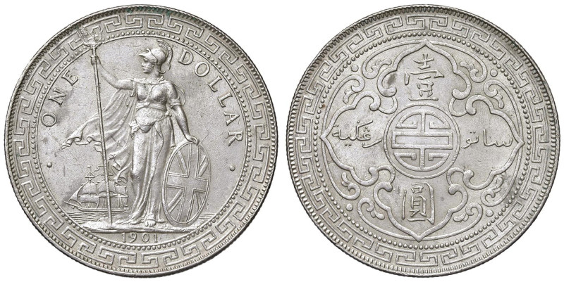 INDIA Vittoria (1837-1901) Trade dollar 1901 B - KM T5 AG (g 26,92)

SPL/SPL+