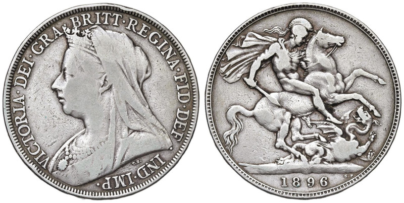 INGHILTERRA Victoria (1837-1901) Corona 1896 - KM 783 AG (g 27,81)

MB