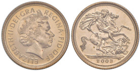 INGHILTERRA Elisabetta II (1952-2022) Mezza sterlina 2003 - AU Con sigillatura privata

FDC
