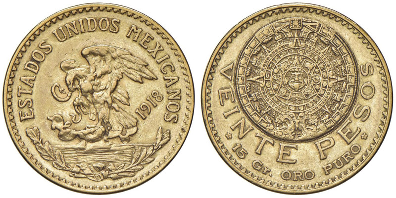 MESSICO 20 Pesos 1918 - KM 478 AU (g 16,64)

BB
