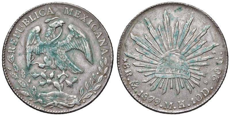 MESSICO 8 Reales 1879 Mo MH - KM 377.10 AG (g 27,00)

BB/BB+