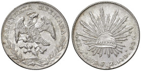 MESSICO 8 Reales 1892 Zs FZ - KM 377.13 AG (g 27,01)

SPL