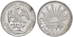 MESSICO 8 Reales 1895 Zs FZ - KM 377.13 AG (g 26,84)

BB/BB+
