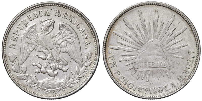 MESSICO Peso 1902 Mo AM - KM 409.2 AG (g 27,14)

BB-SPL