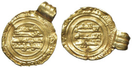MONDO ISLAMICO Fatimidi. al-Mansur billah, AH 334-341 / AD 946-953. 1/4 Dinar al-Mahdiya, AH 338 = AD 949/50 - Album 695. Nicol 243 AU (g 1.07 g) Ex L...
