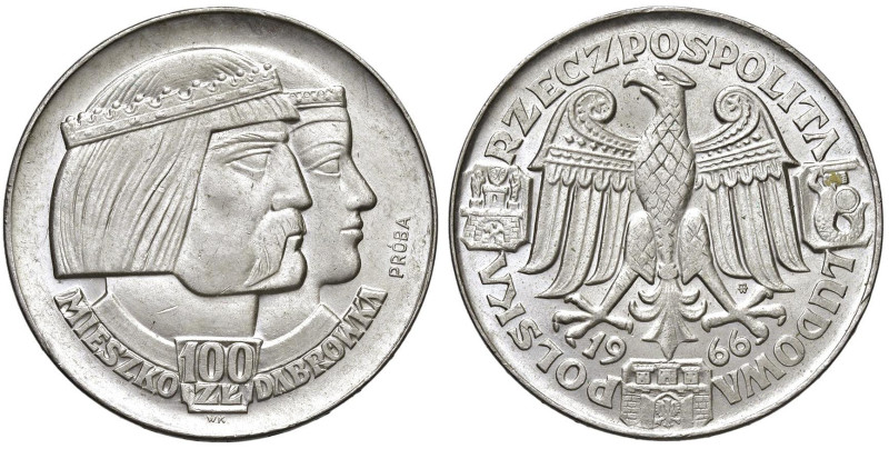 POLONIA 100 Zloty 1966 proba - KM Kr148 AG (g 20,16)

qFDC