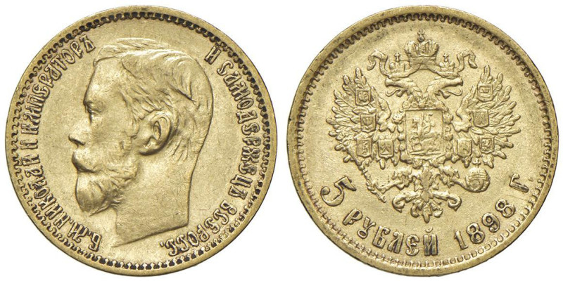 RUSSIA Nicola II (1894-1917) 5 Rubli 1898 - Fr. 180 AU (g 4,30)

BB