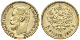 RUSSIA Nicola II (1894-1917) 5 Rubli 1898 - Fr. 180 AU (g 4,30)

BB