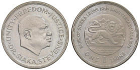 SIERRA LEONA Siaka Stevens (1971-1985) Leone 1974 - KM 26a CuNi (g 28,29)

FDC