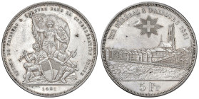 SVIZZERA Friburgo 5 Franchi 1881 - KM XS15 AG (g 25,00) Leggermente lucidata

SPL