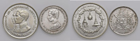 THAILANDIA Lotto di due monete in AG (g 24,87 + 15,28). Come da foto, da esaminare

qSPL-FDC