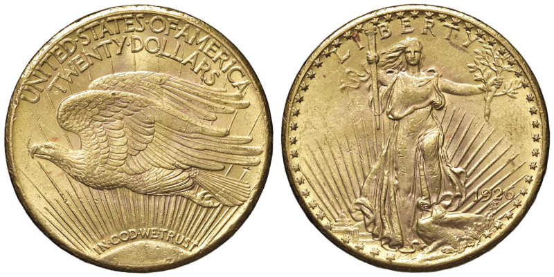 USA 20 Dollari 1926 - KM 131 AU (g 33,43)

qSPL/SPL