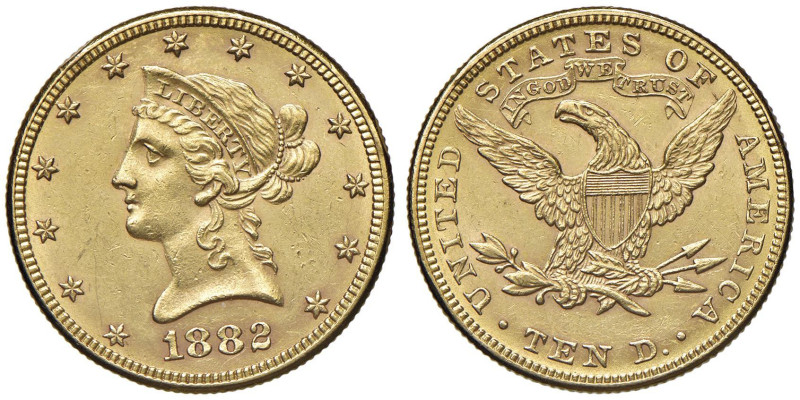 USA 10 Dollari 1882 - KM 102 AU (g 16,69)

SPL/SPL+