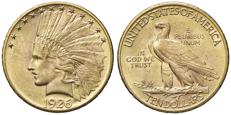 USA 10 Dollari 1926 - KM 130 AU (g 16,70)

SPL