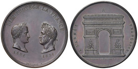 MEDAGLIE DI ETA’ NAPOLEONICA Medaglia 1836 A' l'Armée francaise - Opus: Montagny AE (g 76,6 - Ø 51 mm) Sul bordo mano e BRONZE. Graffio e minimo colpe...