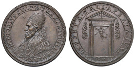 Gregorio XIII (1572-1585) Medaglia 1575 - Anno Giubilare, apertura della Porta Santa - Opus: Lorenzo Fragni - CNORP III 713 - R - AE (g 17,52 - Ø 31,8...