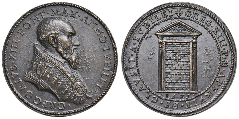 Gregorio XIII (1572-1585) Medaglia 1575 Chiusura della Porta Santa in San Pietro...