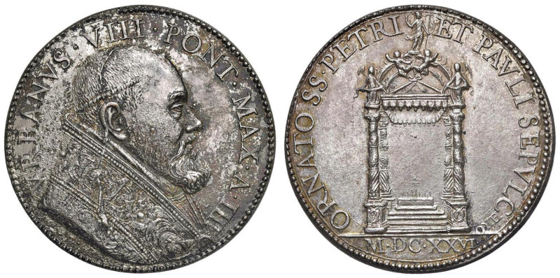 Urbano VIII (1623-1644) Medaglia 1626 An. IIII - Medaglia per l'inizio dei lavor...