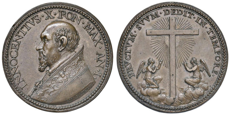 Innocenzo X (1644-1655) Medaglia 1644 An. I - Per l'incoronazione al Pontificato...