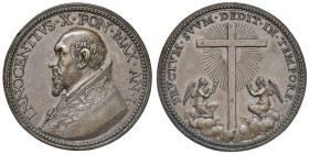 Innocenzo X (1644-1655) Medaglia 1644 An. I - Per l'incoronazione al Pontificato - Opus: G. Cormano - Miselli 380; Bartolotti nota p. 46 - AE (g 12,85...